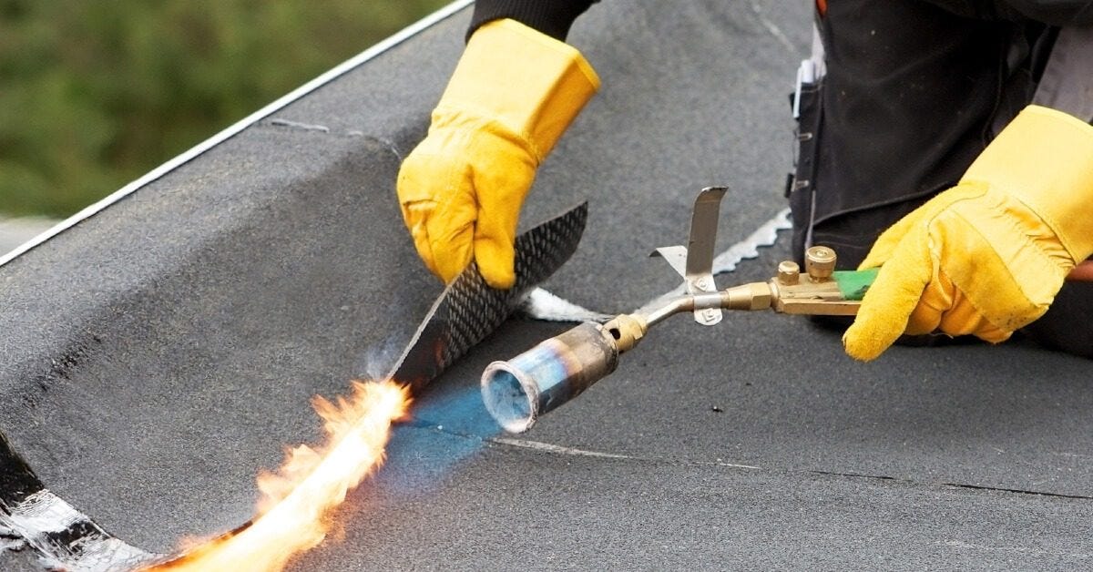 Bitumen branden volgens de regels van de kunst